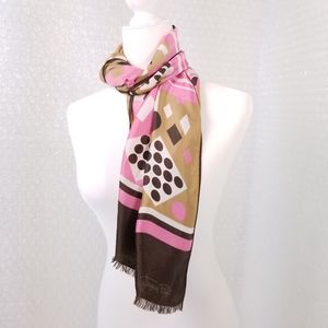1970s Jaques Piaget mod geometric scarf